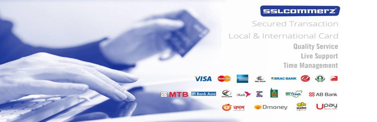 We accept payments via SSLCOMMERZ